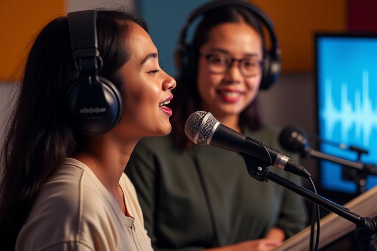 OPM songwriter sa vocal training session